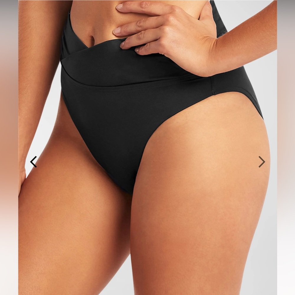 NWOT Sea Level Essentials Wrap High-Waisted Bikini Bottoms Size 14